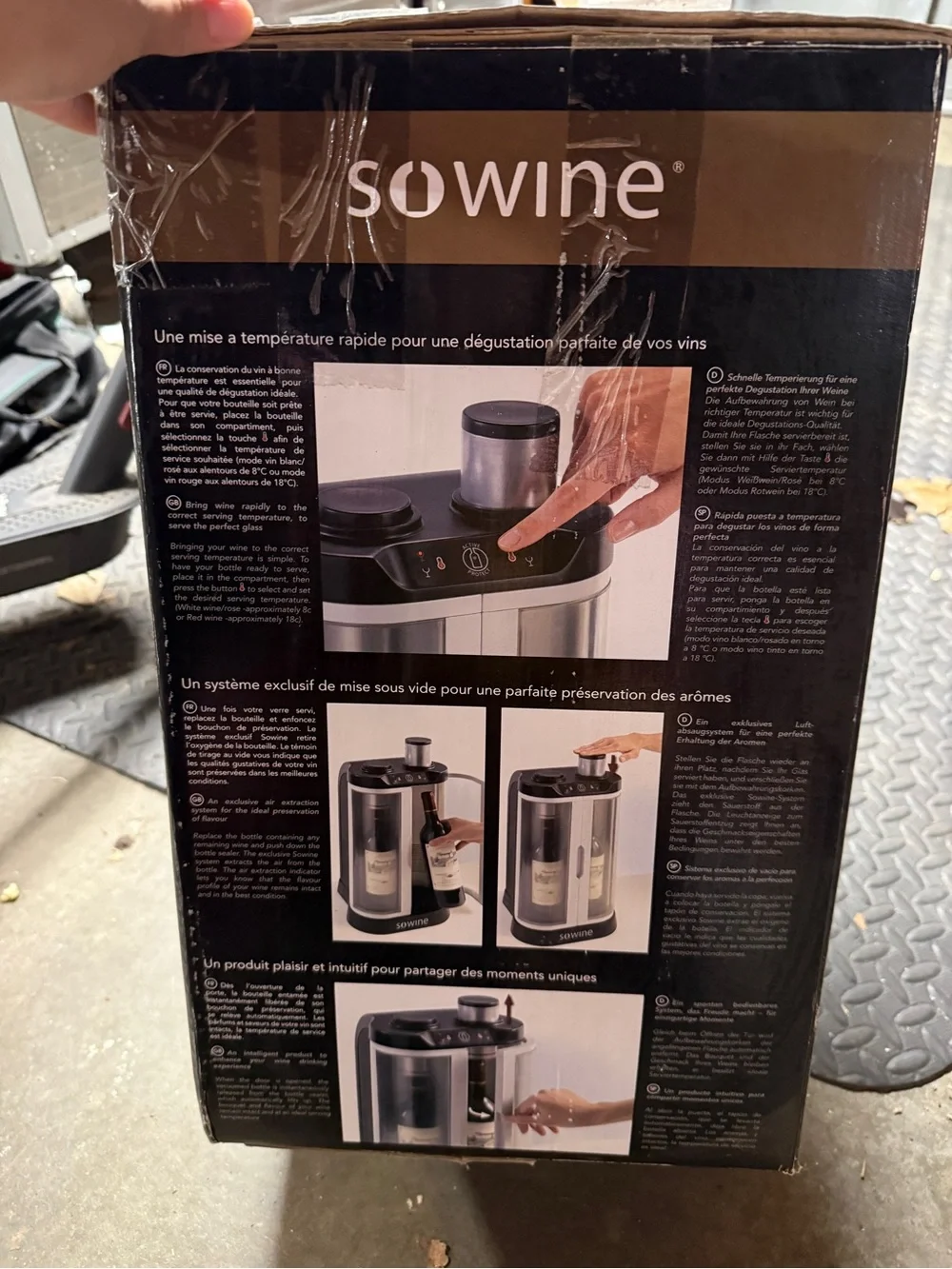 Home Wine Bar - Black and Silver Wine Dispenser